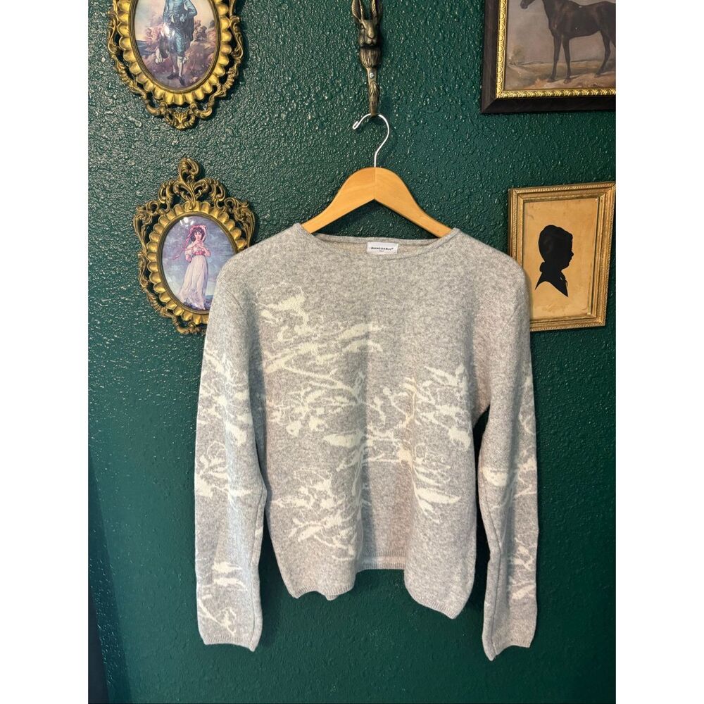 Bianco&Blu Long Sleeve Gray Sweater Sz Large